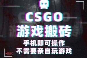 CSGO游戏挂G捡漏，单日扫货5张+，年底小高峰上车可吃肉，手机即可操作，兼职副业创业网创【揭秘】