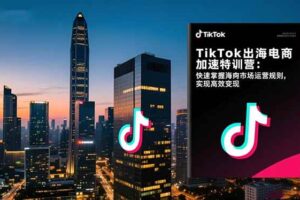(16535期)TikTok出海电商加速特训营:快速掌握海外市场运营规则,实现高效变现