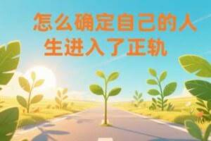 某公众号付费文章：怎么确定自己的人生进入了正轨？