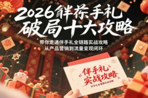 2026伴手礼破局十大攻略,带你走通伴手礼全链路实战攻略,从产品营销到流量变现闭环