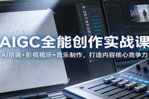 AIGC全能创作实战课:AI绘画+影视视听+音乐制作,打造内容核心竞争力
