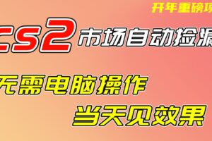 CS2市场挂机项,无需电脑操作,无需进入游戏,当天见效果,支持任何形式验证