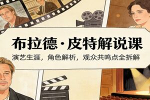 演员说-布拉德.皮特解说课:演艺生涯,角色解析,观众共鸣点全拆解