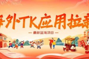 海外TK应用拉新，最新蓝海项目，早做早吃肉，月入5K美刀