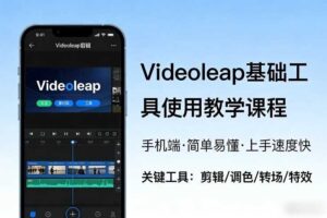 Videoleap基础工具使用教学课程，手机端视频剪辑教学，简单易懂，上手速度快