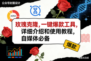 （17557期）玫瑰克隆工具，ai鲁大魔，自媒体必备神器，一键爆款神器，详细教程。