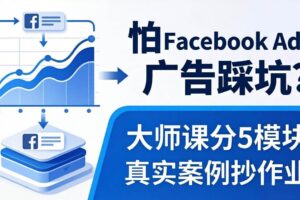（18174期）怕 Facebook Ads 广告踩坑？大师课分 5 模块教你做广告、搞扩量，还带真实案例抄作业！