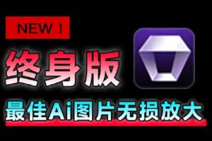 （19679期）Win/Mac双端支持！最新永久终身版，支持老照片修复，图片变清晰无损放大工具，Aiarty Image Enhancer
