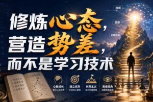 付费文章：修炼心态，营造势差，而不是学习技术
