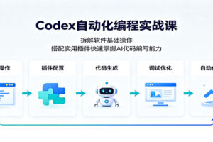 Codex自动化编程实战课：拆解软件基础操作，搭配实用插件快速掌握AI代码编写能力