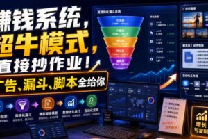 賺钱系统，超牛模式，直接抄作业！广告、漏斗、脚本全给你【原创双语字幕】