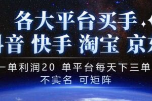 抖音买手项目，一单利润20左右，单号每天下三单，可矩阵，稳定适合长期副业【揭秘】